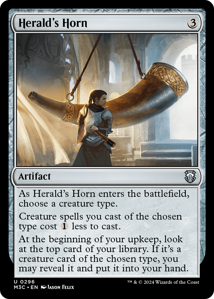Herald's Horn (Ripple Foil) [Modern Horizons 3 Commander] | Anubis Games and Hobby