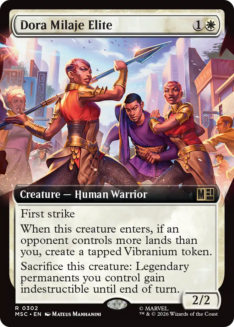 Dora Milaje Elite (Extended Art) [Marvel Super Heroes Commander] | Anubis Games and Hobby