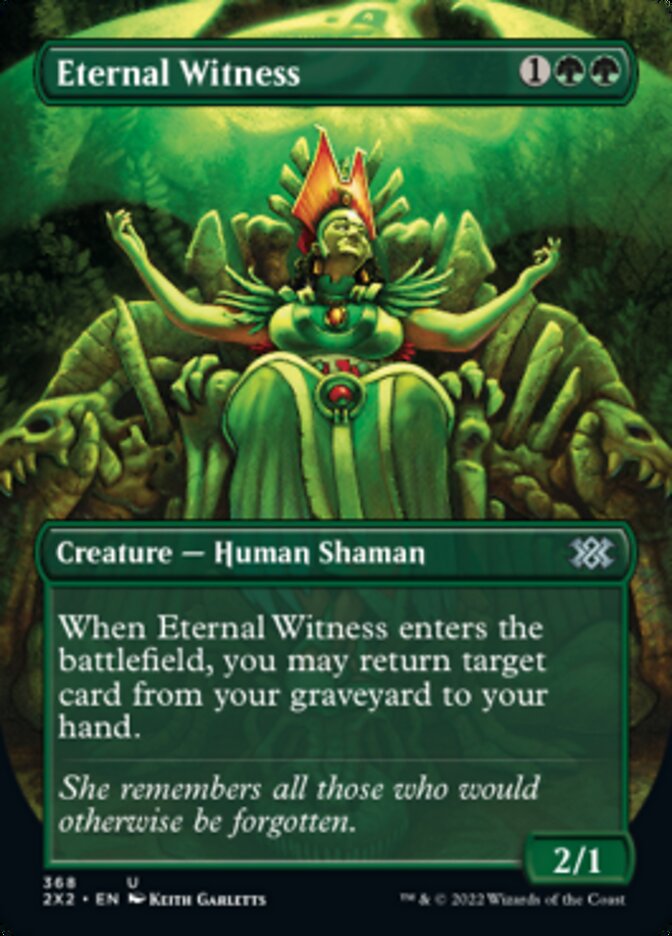 Eternal Witness (Borderless Alternate Art) [Double Masters 2022] | Anubis Games and Hobby