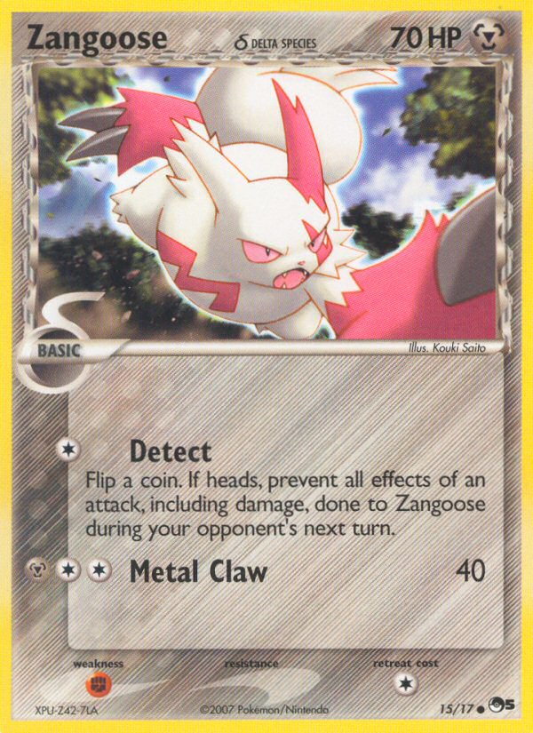 Zangoose (15/17) (Delta Species) [POP Series 5] | Anubis Games and Hobby