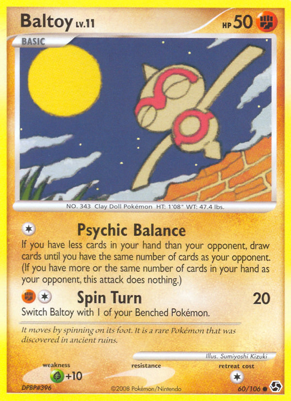 Baltoy (60/106) [Diamond & Pearl: Great Encounters] | Anubis Games and Hobby