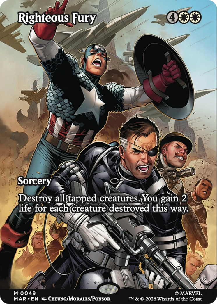 Righteous Fury (Borderless) [Marvel Universe: Eternal-Legal] | Anubis Games and Hobby
