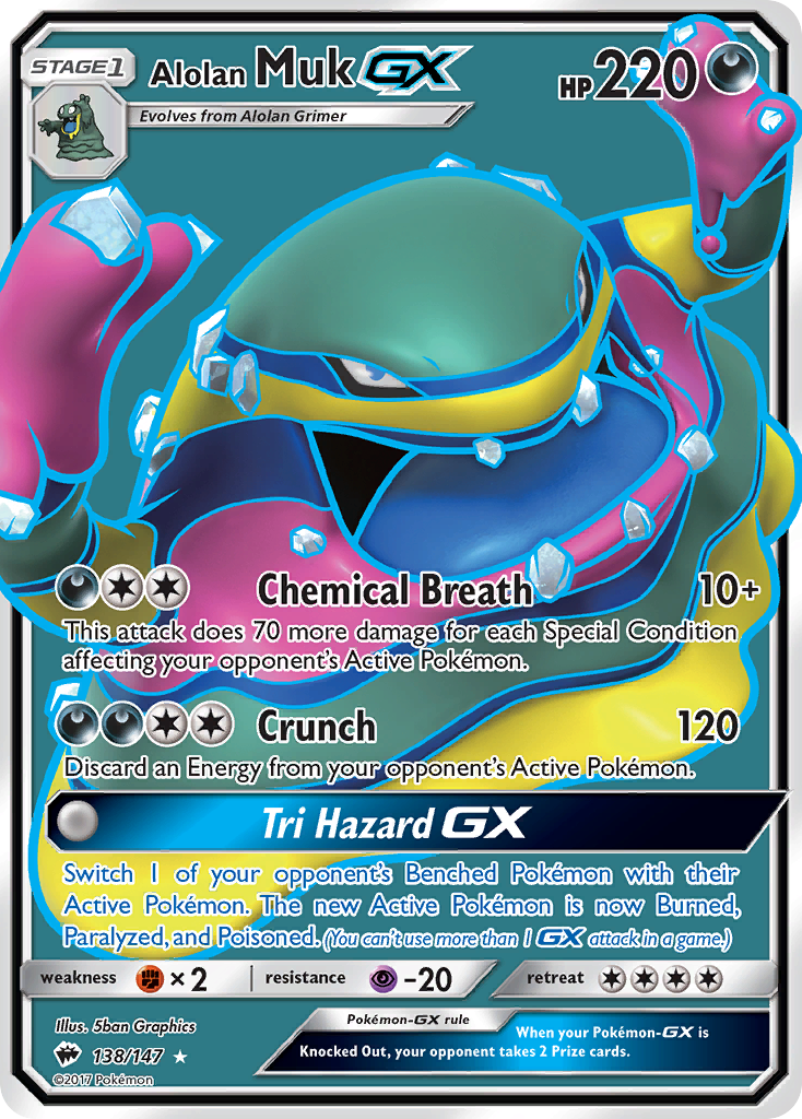 Alolan Muk GX (138/147) [Sun & Moon: Burning Shadows] | Anubis Games and Hobby