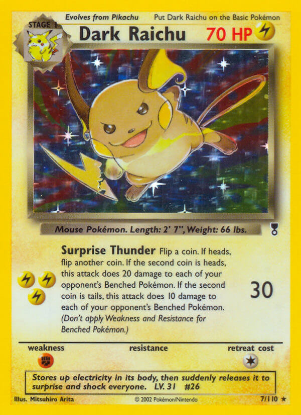 Dark Raichu (7/110) (WotC) (Theme Deck Exclusive) [Legendary Collection] | Anubis Games and Hobby