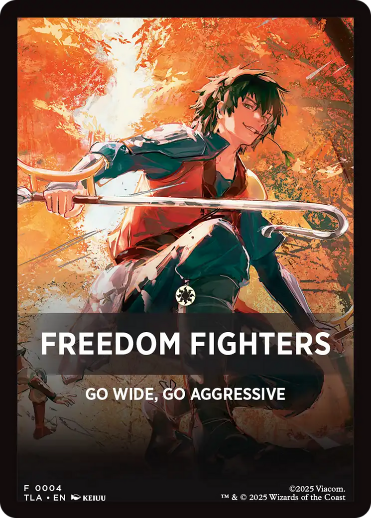 Freedom Fighters Theme Card [Avatar: The Last Airbender Tokens] | Anubis Games and Hobby