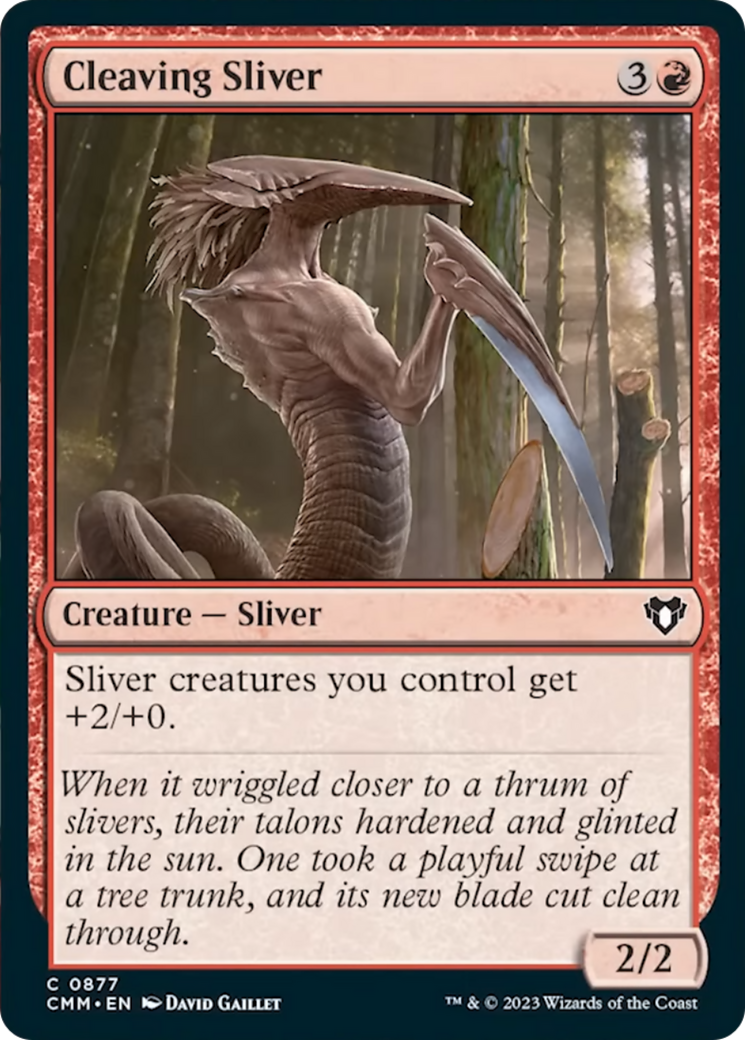 Cleaving Sliver [Commander Masters] | Anubis Games and Hobby