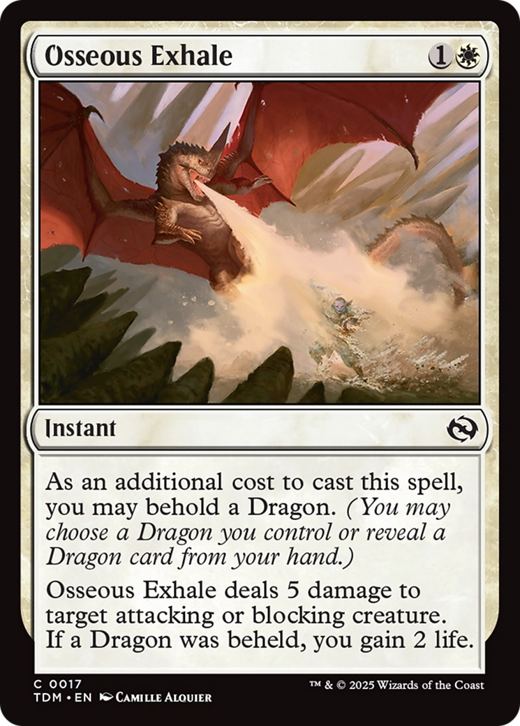 Osseous Exhale [Tarkir: Dragonstorm] | Anubis Games and Hobby