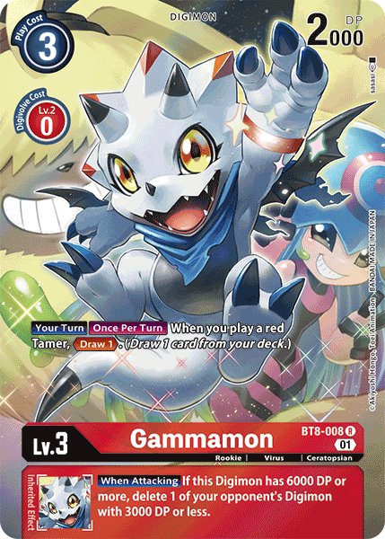 Gammamon [BT8-008] (Alternate Art) [New Awakening] | Anubis Games and Hobby