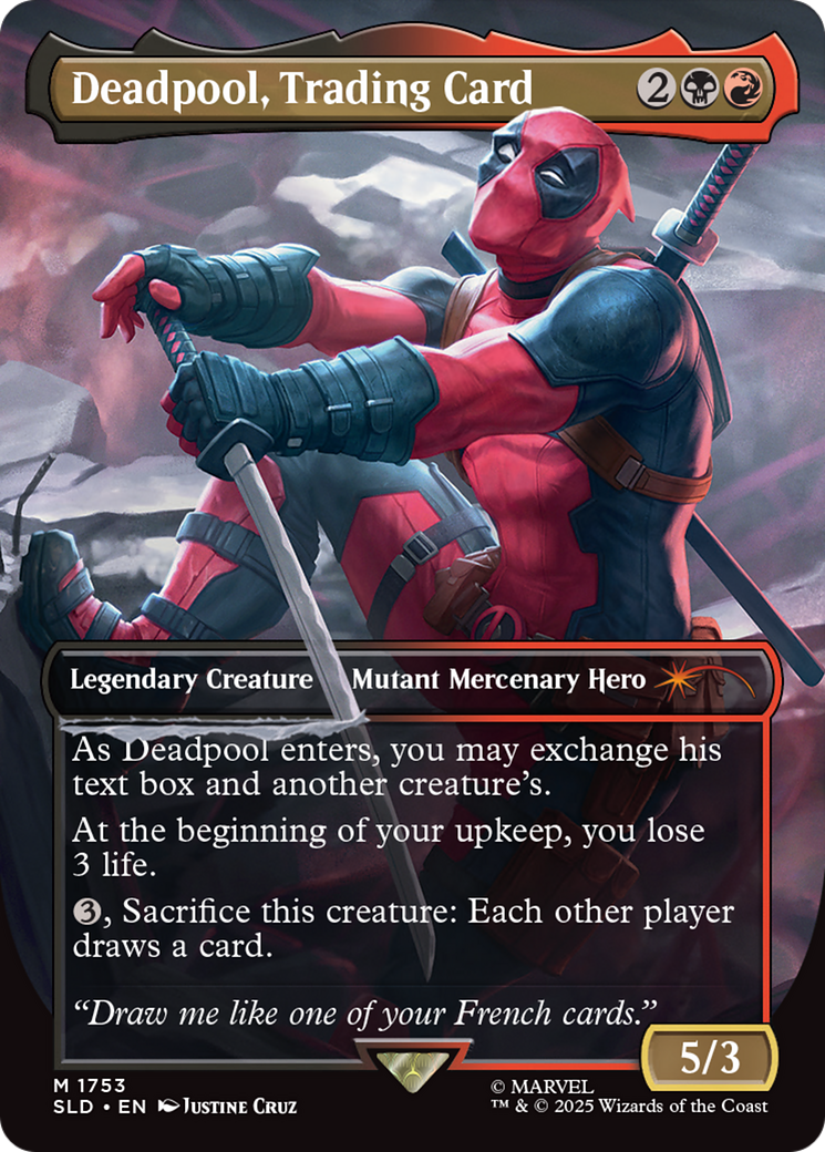 Deadpool, Trading Card [Secret Lair Drop Series] | Anubis Games and Hobby