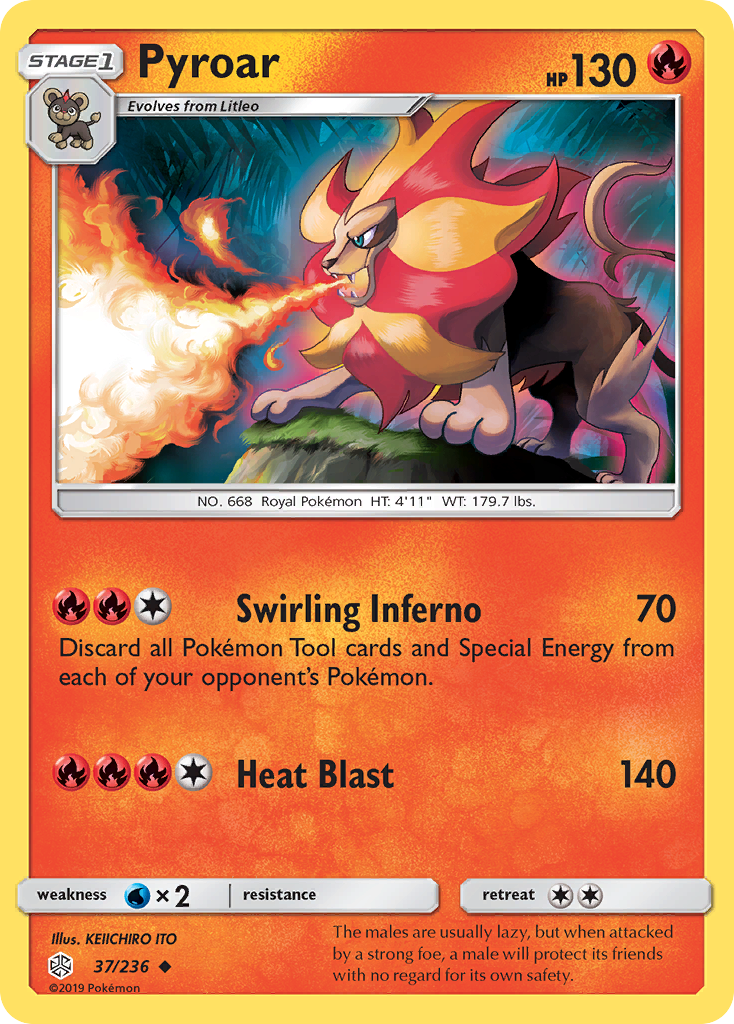 Pyroar (37/236) [Sun & Moon: Cosmic Eclipse] | Anubis Games and Hobby