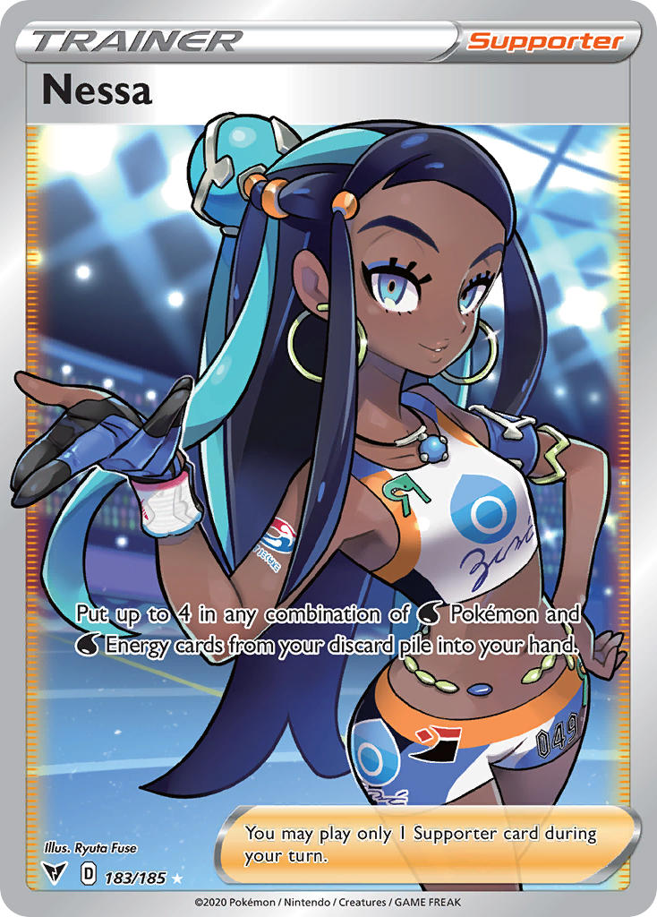 Nessa (183/185) [Sword & Shield: Vivid Voltage] | Anubis Games and Hobby