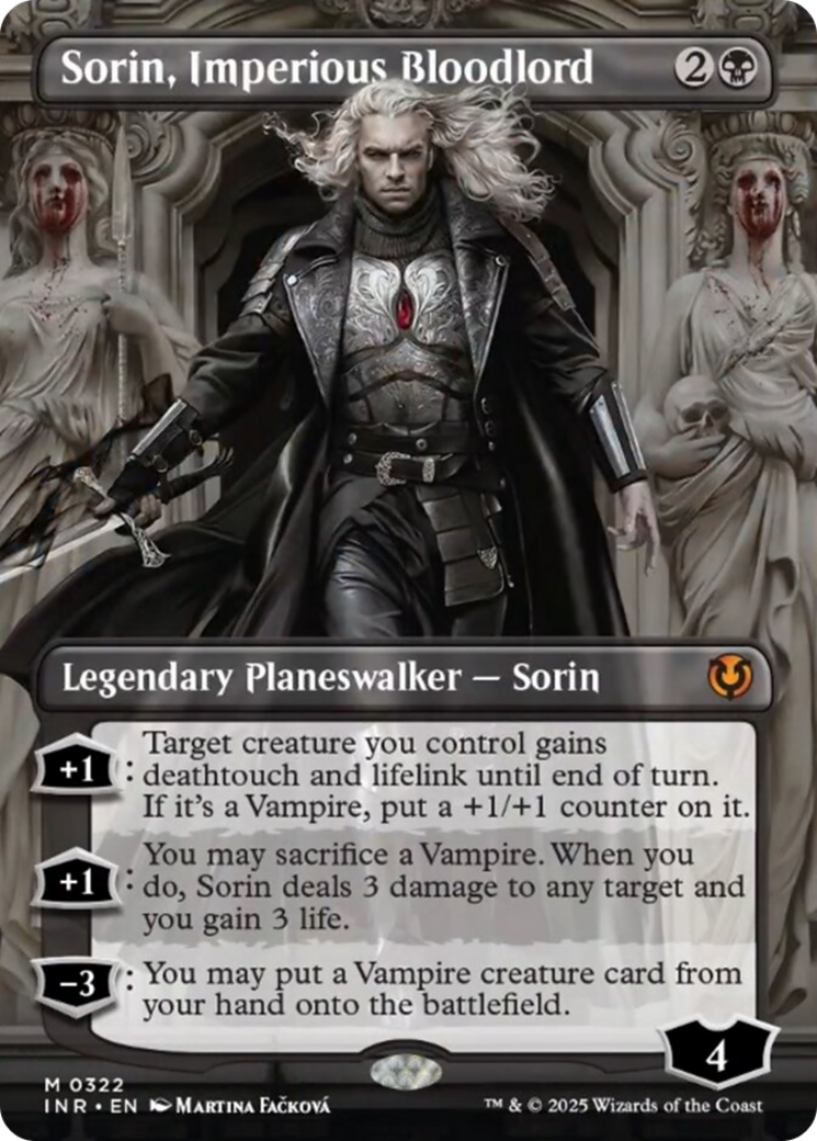 Sorin, Imperious Bloodlord (Borderless) [Innistrad Remastered] | Anubis Games and Hobby