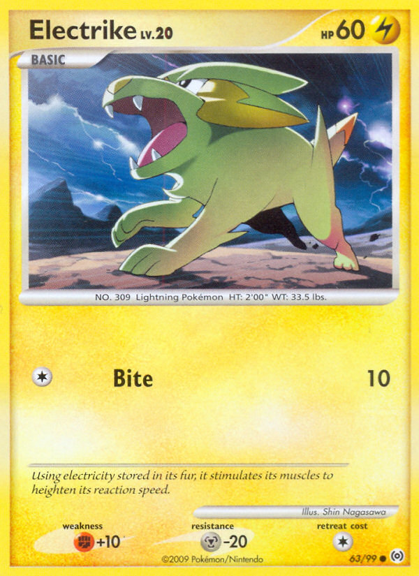 Electrike (63/99) [Platinum: Arceus] | Anubis Games and Hobby