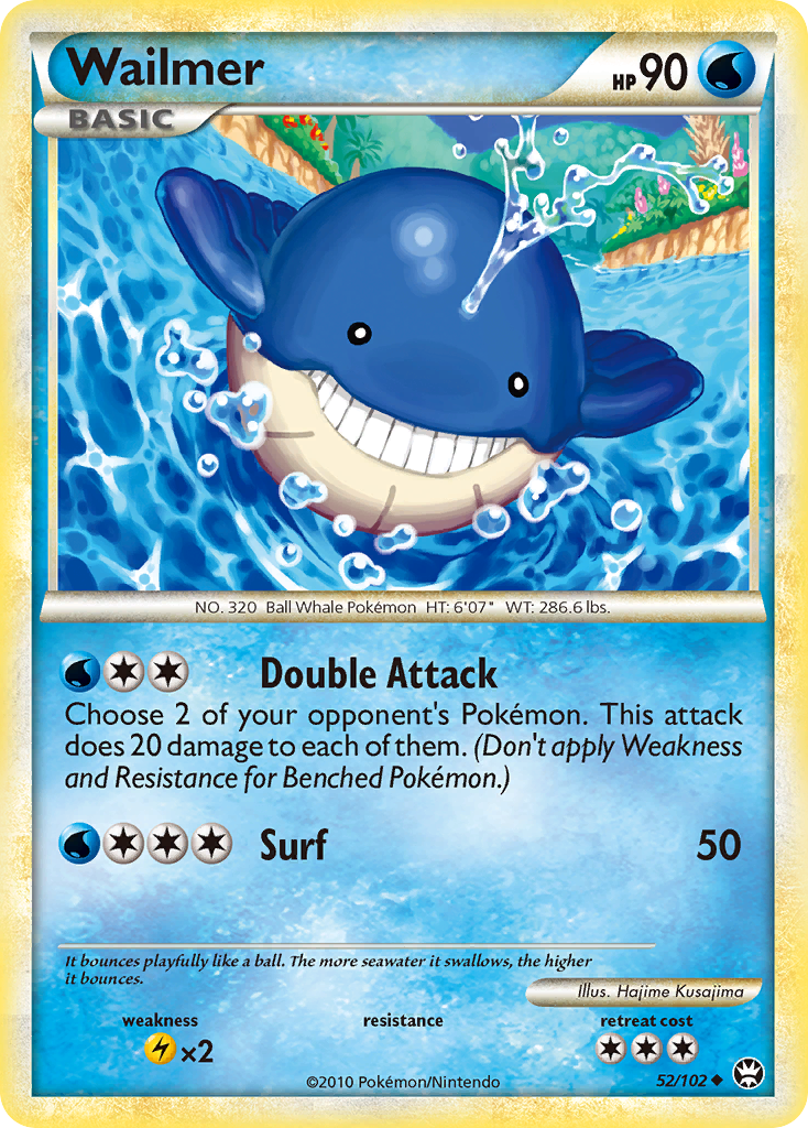 Wailmer (52/102) [HeartGold & SoulSilver: Triumphant] | Anubis Games and Hobby