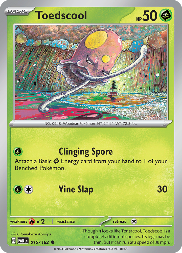 Toedscool (015/182) [Scarlet & Violet: Paradox Rift] | Anubis Games and Hobby