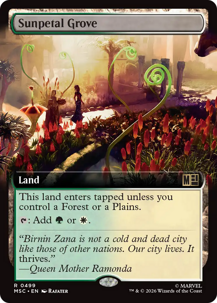 Sunpetal Grove (Extended Art) [Marvel Super Heroes Commander] | Anubis Games and Hobby