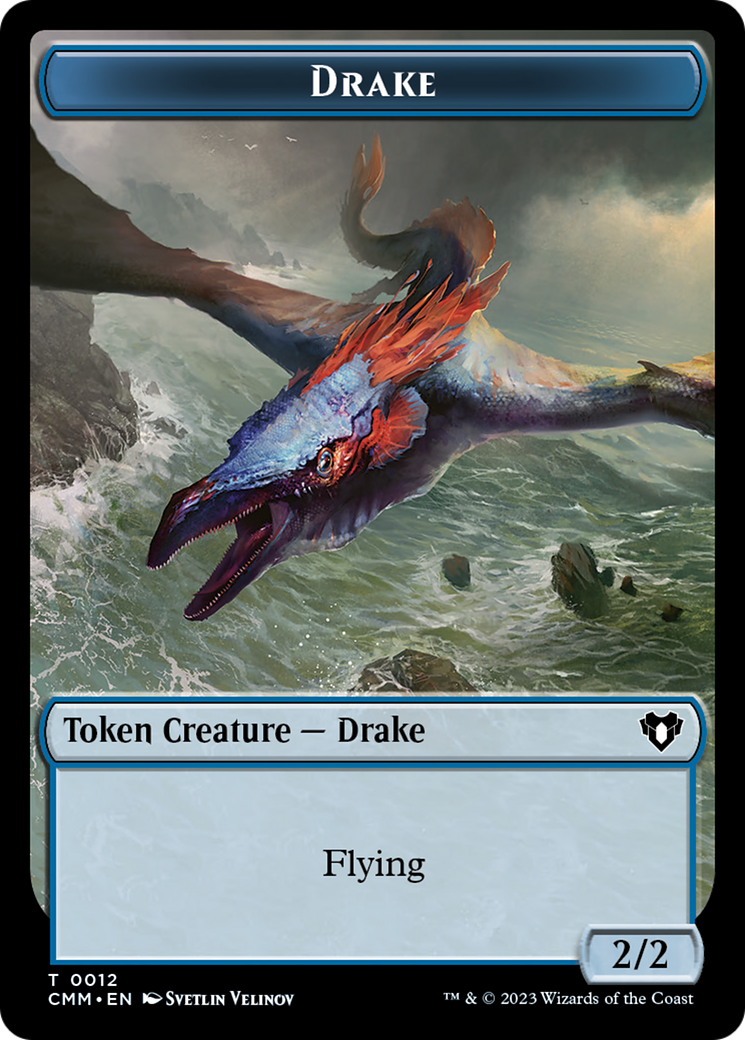 Drake Token [Commander Masters Tokens] | Anubis Games and Hobby