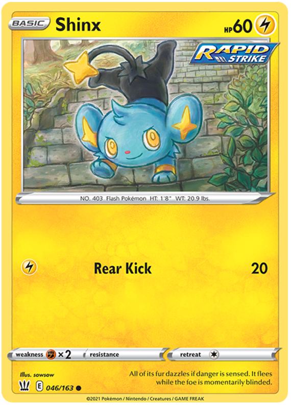 Shinx (046/163) [Sword & Shield: Battle Styles] | Anubis Games and Hobby