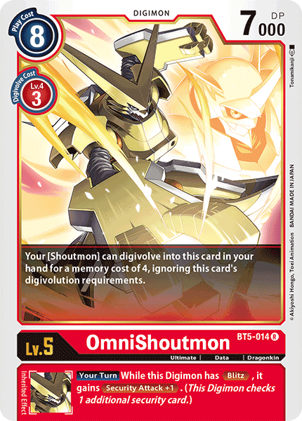 OmniShoutmon [BT5-014] [Battle of Omni] | Anubis Games and Hobby