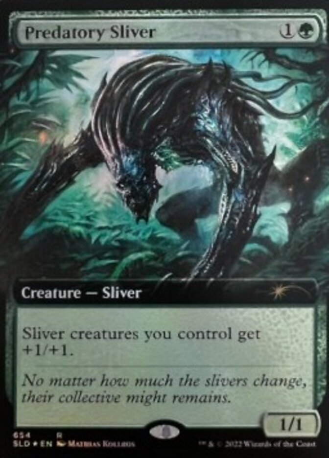 Predatory Sliver (Extended Art) [Secret Lair Drop Promos] | Anubis Games and Hobby