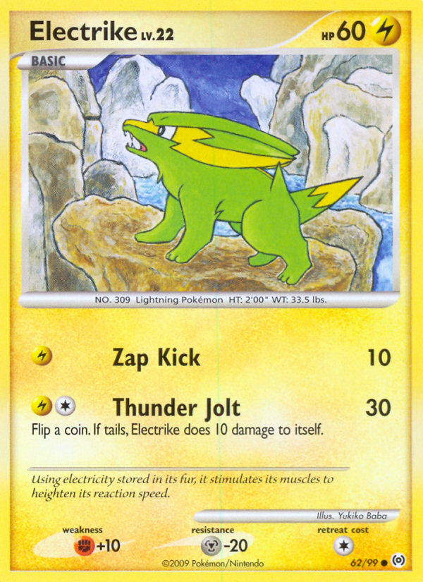 Electrike (62/99) [Platinum: Arceus] | Anubis Games and Hobby