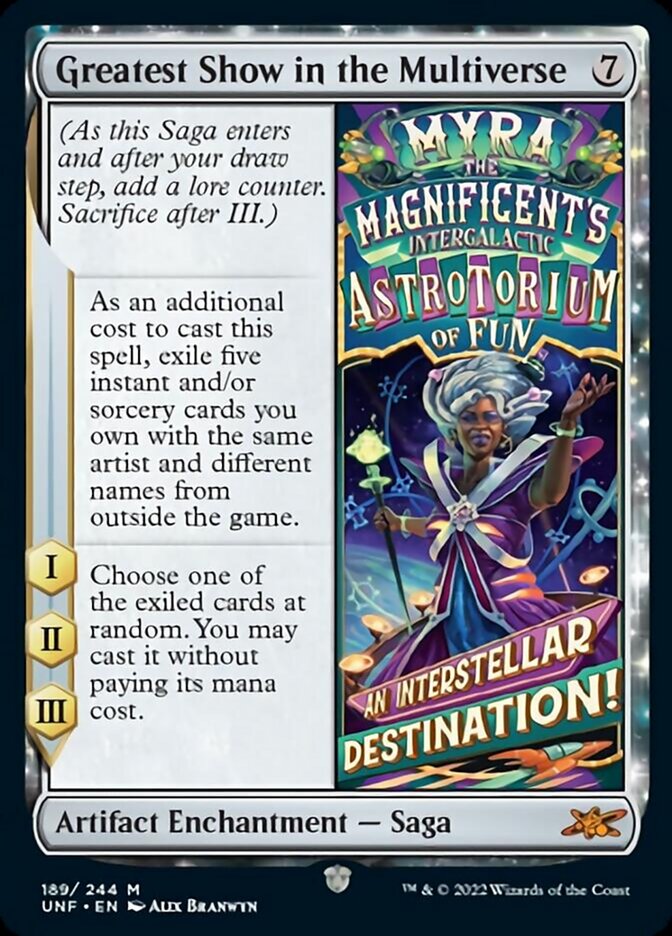 Greatest Show in the Multiverse [Unfinity] | Anubis Games and Hobby