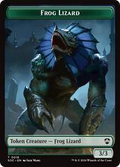 Food // Frog Lizard Double-Sided Token [Secrets of Strixhaven Commander Tokens] | Anubis Games and Hobby