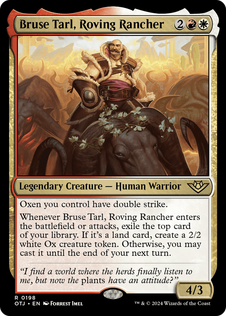 Bruse Tarl, Roving Rancher [Outlaws of Thunder Junction] | Anubis Games and Hobby