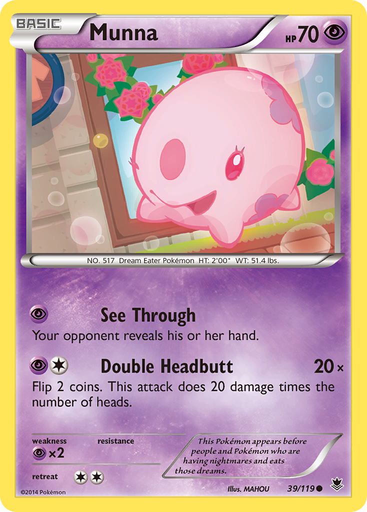 Munna (39/119) [XY: Phantom Forces] | Anubis Games and Hobby