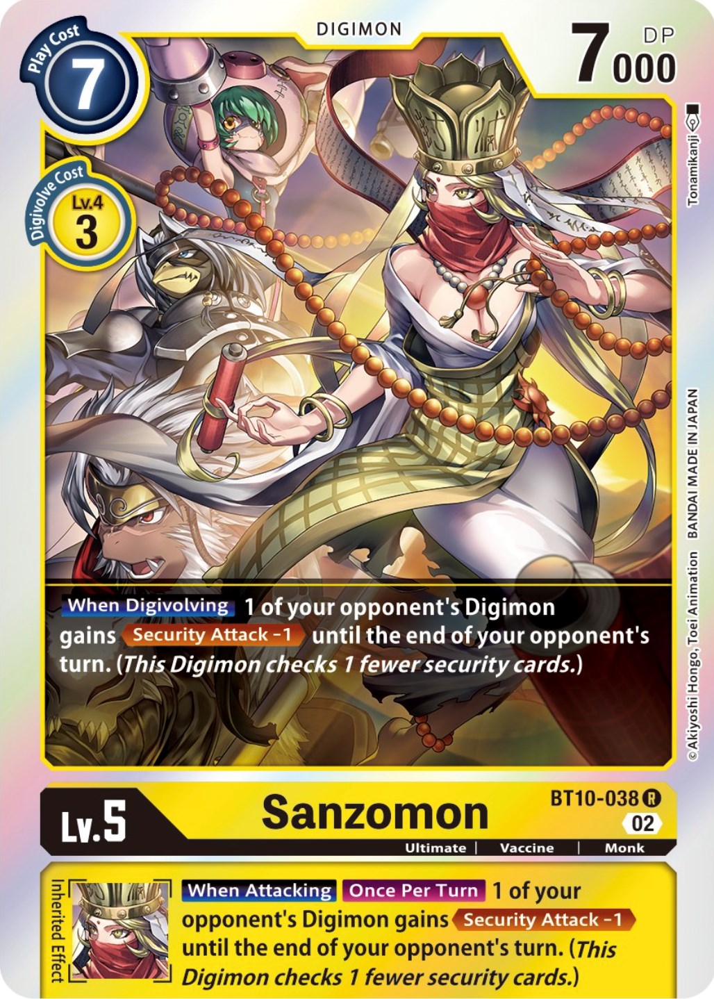 Sanzomon [BT10-038] [Xros Encounter] | Anubis Games and Hobby