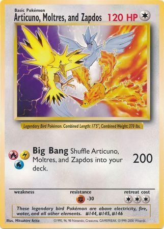 Articuno, Moltres, and Zapdos (Jumbo Card) [Miscellaneous Cards] | Anubis Games and Hobby