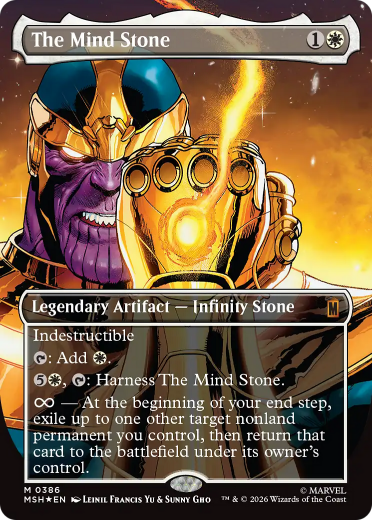The Mind Stone (Borderless) [Marvel Super Heroes] | Anubis Games and Hobby