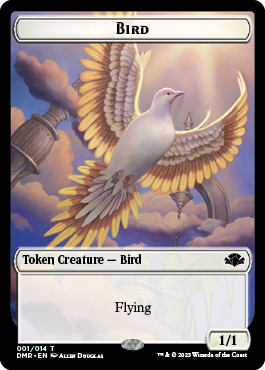 Bird Token [Dominaria Remastered Tokens] | Anubis Games and Hobby