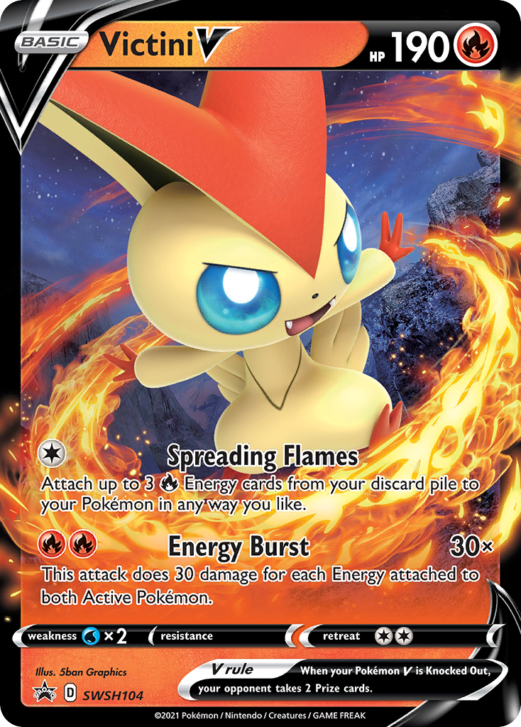 Victini V (SWSH104) [Sword & Shield: Black Star Promos] | Anubis Games and Hobby