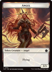 Angel (0001) // Angel (0002) Double-Sided Token [Foundations Commander Tokens] | Anubis Games and Hobby
