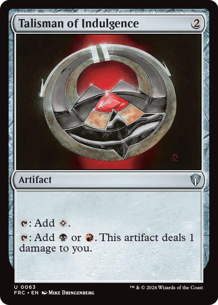 Talisman of Indulgence [Reality Fracture Commander] | Anubis Games and Hobby