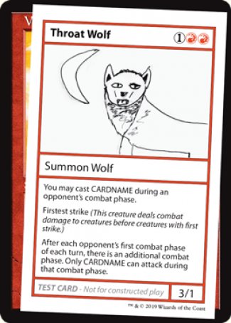 Throat Wolf (2021 Edition) [Mystery Booster Playtest Cards] | Anubis Games and Hobby