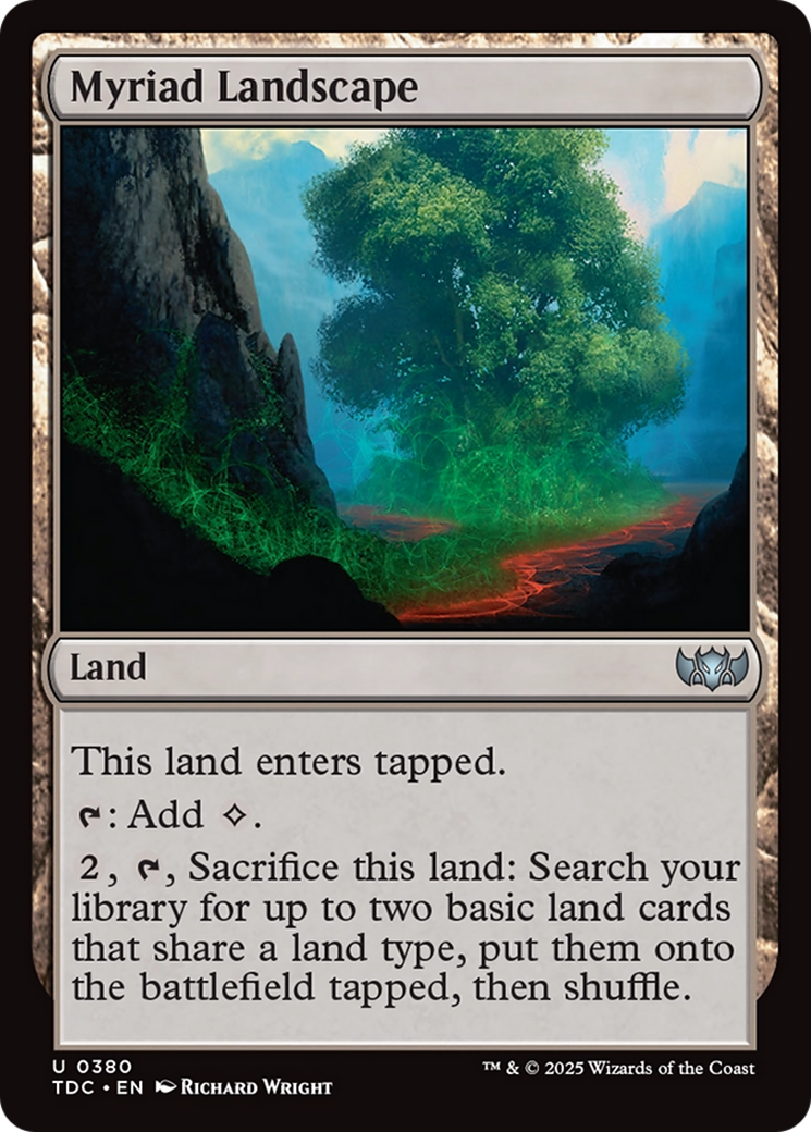 Myriad Landscape [Tarkir: Dragonstorm Commander] | Anubis Games and Hobby