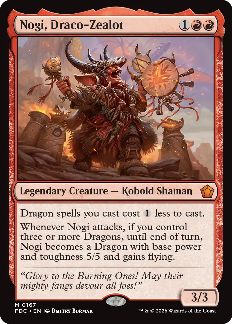 Nogi, Draco-Zealot [Foundations Commander] | Anubis Games and Hobby