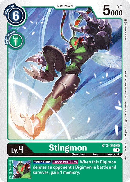 Stingmon [BT3-050] (Winner Pack Double Diamond) [Release Special Booster Promos] | Anubis Games and Hobby