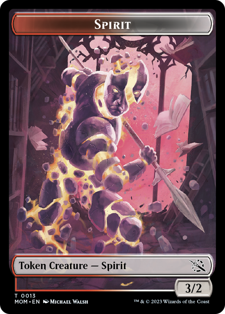 Spirit Token (13) [March of the Machine Tokens] | Anubis Games and Hobby