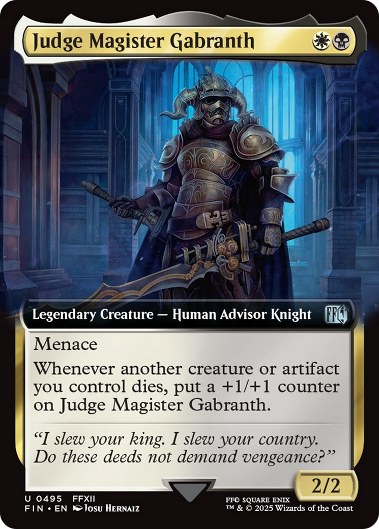 Judge Magister Gabranth (Extended Art) [FINAL FANTASY] | Anubis Games and Hobby
