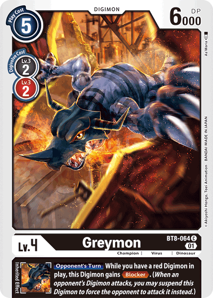 Greymon [BT8-064] [New Awakening] | Anubis Games and Hobby