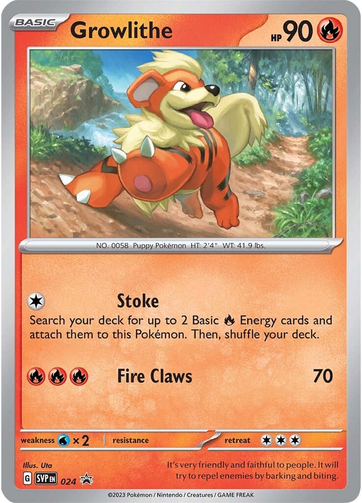 Growlithe (024) [Scarlet & Violet: Black Star Promos] | Anubis Games and Hobby