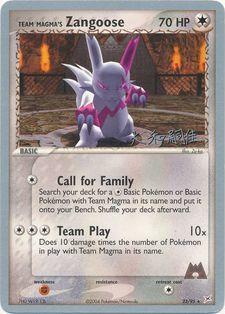 Team Magma's Zangoose (23/95) (Magma Spirit - Tsuguyoshi Yamato) [World Championships 2004] | Anubis Games and Hobby
