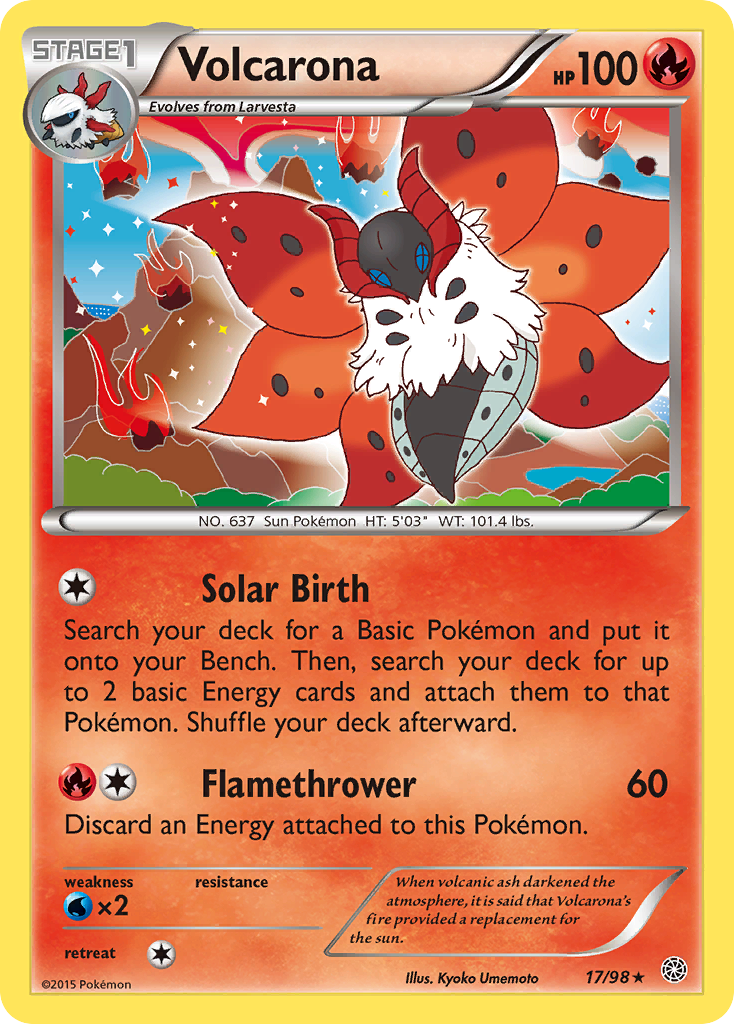 Volcarona (17/98) [XY: Ancient Origins] | Anubis Games and Hobby