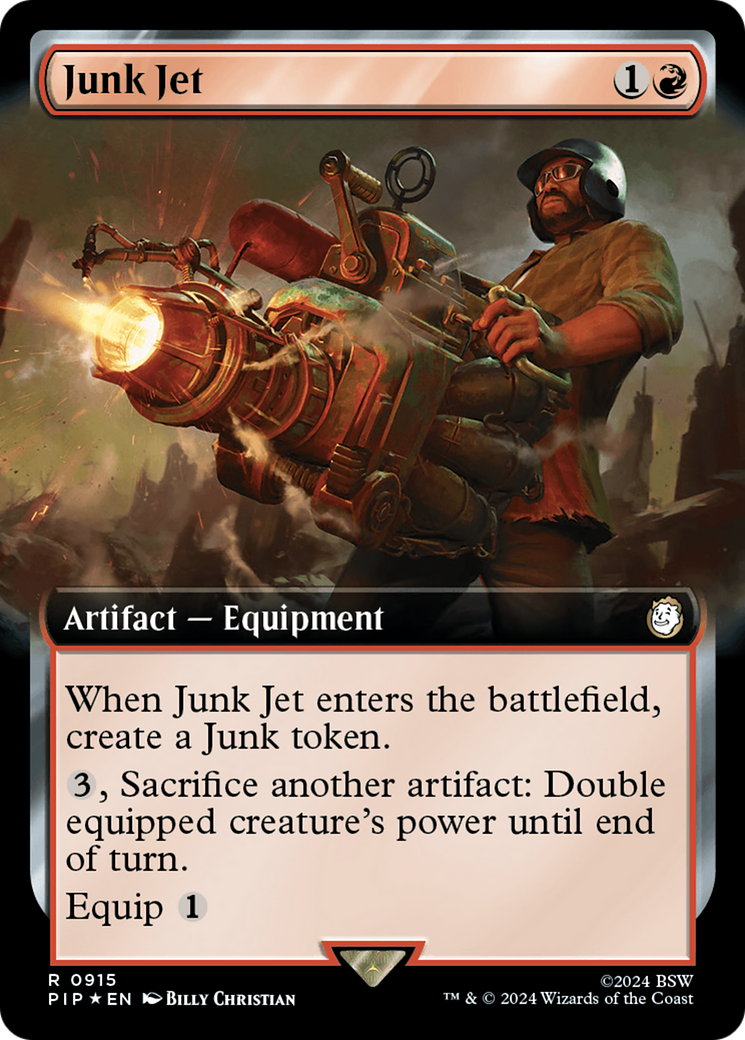 Junk Jet (Extended Art) (Surge Foil) [Fallout] | Anubis Games and Hobby