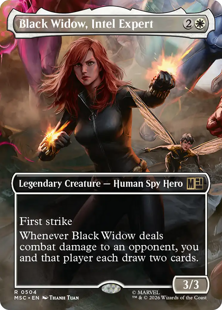 Black Widow, Intel Expert (Borderless) [Marvel Super Heroes Commander] | Anubis Games and Hobby