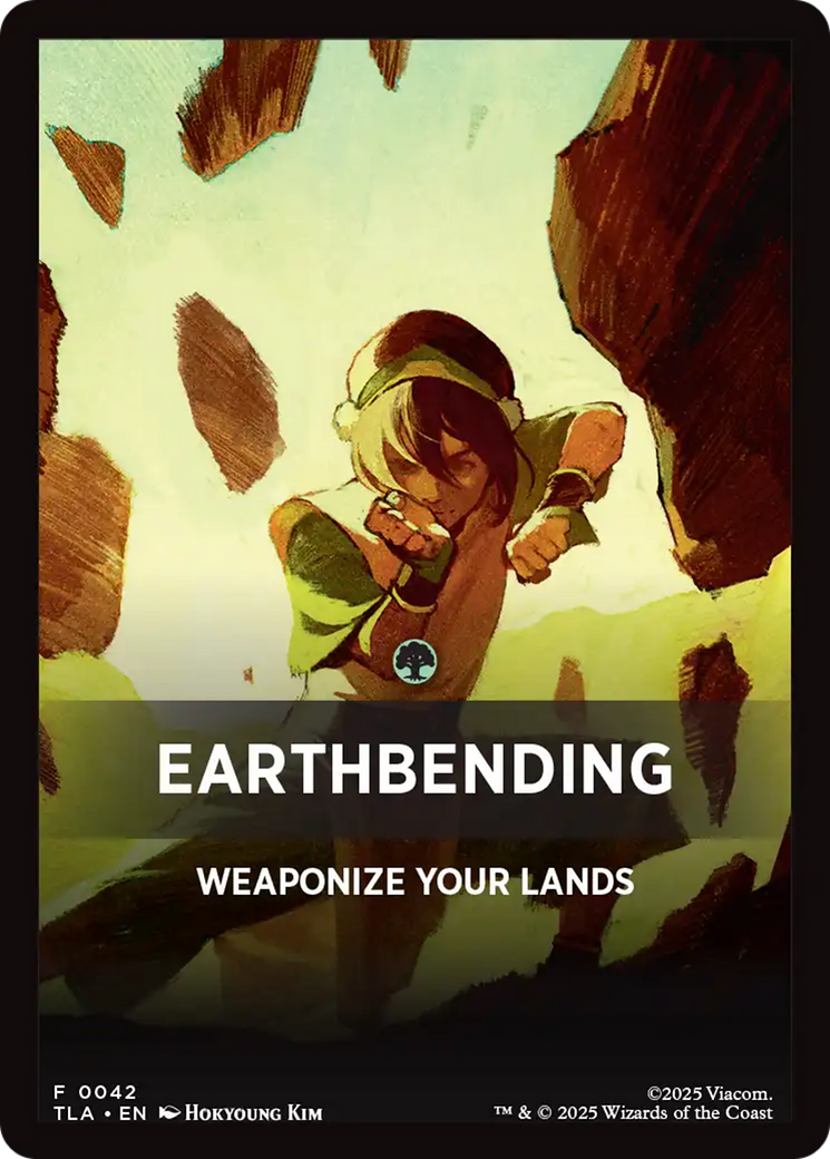 Earthbending Theme Card (0042) [Avatar: The Last Airbender Tokens] | Anubis Games and Hobby