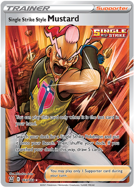 Single Strike Style Mustard (163/163) [Sword & Shield: Battle Styles] | Anubis Games and Hobby